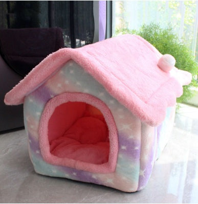 Foldable Dog House Pet  Villa Sleep Kennel