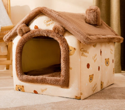 Foldable Dog House Pet  Villa Sleep Kennel