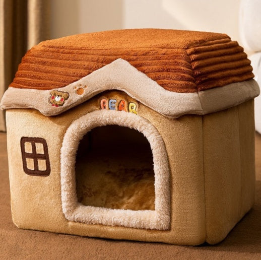 Foldable Dog House Pet  Villa Sleep Kennel